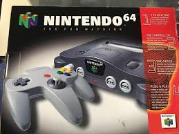 The nintendo 64 (abbreviated as n64, stylized as nintendo 64) is a home video game console developed and marketed by nintendo.it was first released on june 24, 1996 in japan, on september 29, 1996 in north america, and march 1, 1997 in europe and australia. Nintendo 64 Launch Edition Charcoal Grey Console N64 Nintendo 64 Console Nintendo 64 N64