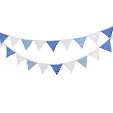 1pcs 5 5m 24 Flags Blue White Simple Wedding Flag Banner Party Decoration Home Birthday Festival Wal Fabric Bunting Banner Pink Wallpaper Iphone Fabric Bunting