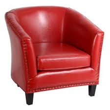 Red Faux Leather Studded Tub Chair Leather Tub Chairs Tub Chair Luxury Living Room
