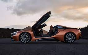 Telecharger Fonds D Ecran Bmw I8 2018 Roadster Cabriolet Bronze I8 Coupe Sport Voiture Electrique Bmw Besthqwallpapers Com Bmw I8 Bmw Hybrid Sports Car