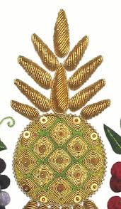 Pin By Malini Rao On Gold Work Gold Work Embroidery Hand Embroidery Kits Hand Embroidery Design