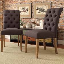 Tufted Dark Gray Linen Dining Chairs Set Of 2 Pier 1 Imports Linen Dining Chairs Tufted Dining Chairs Tufted Side Chair