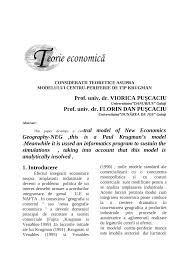 105 locuri de muncă disponibile în galați pe indeed.com. Pdf Consideratii Teoretice Asupra Modelului Centru Periferie De Tip Krugman