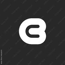 Doodle upper case hand drawn font isolated vector illustration. Bold Letters Combination One Piece Cb Or Cb Initials Logo Creative Design Element Negative Space Style Letter B Sleek Shape Business Card Emblem Mockup Stock Vector Adobe Stock