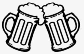 Download Transparent Beer Glass Silhouette Png Beer Mugs Cheers Png Png Download Kindpng
