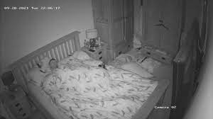 Bedroom hidden camera porn with naked blonde mother