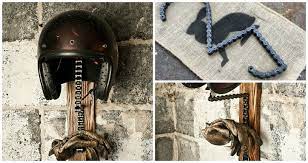 How to make easy motorcycle helmet wall rack. Don T Throw Away That Used Chain Make A Diy Helmet Rack Autoevolution