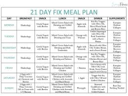 21 Day Fix Meal Plan How To Use The Containers Free