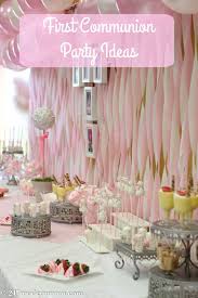 There are lots of party decorations with a religious theme. Consider Some Of These Great First Communion Party Ideas And Tips For Your Next Celebra First Communion Decorations First Communion Party Communion Decorations