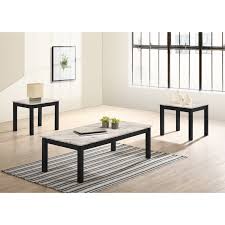 Rated 4.5 out of 5 stars. Crown Mark Thurner Contemporary 3 Piece Faux Marble Occasional Table Set Royal Furniture Occasional Groups