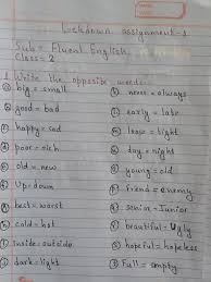 Class 2 english holiday homework: Lockdown Homework Class 2 Buddha Jyoti English School Facebook