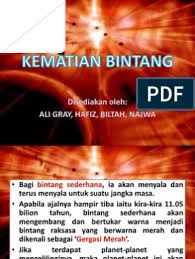 Pdf | on apr 8, 2021, nur nadia nasir and others published apa yang berlaku setelah kematian bintang? Kematian Bintang
