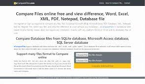 How To Compare Two Word Documents File For Differences Select Two Word Document Files And View The Difference Line By Line Lis Compare Words Access Database