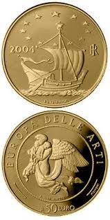 N T 50 Euro Europe Of The Arts Bertel Thorvaldsen Denmark Country Italy Mintage Year 2004 Face Value 50 Euro Diameter 28 00 Mm Weight 16 12 G Alloy Go