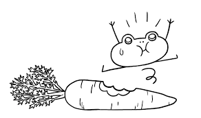 Carotte Dessin A Colorier Coloriage Printable Pdf Jeu A Imprimer Illustration De Julien Castanie Art Home Decor Decals Home Decor