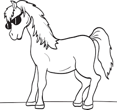 Click on the coloring picture you want and save to your computer, or use ctrl+p to direct print the image, and after use the go back button to search for another printable coloring picture. Printable Cartoon Horse Coloring Page For Kids Supplyme