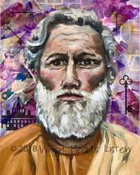 St. Peter the Apostle, Patron Saint of the Universal Church, Saint Art,  Modern Icon, Personalized Art, Religious Gift, Religious Art