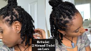 The released twists create fun, spiral curls, making this 'do two styles in one. Retwisting My Locs W 2 Strand Twist Pretty Hippie Youtube