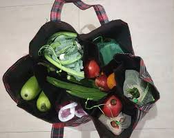 Etsy L Endroit Ou Acheter Et Vendre Tout Le Fait Main In 2020 Vegetable Bag Reusable Bags Organic Cotton Fabric