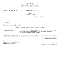 Certificate of incorporation of private company. Form 9 Certificate Of Incorporation Of Private Company Companies Regulations 1966 P U Legal Concepts Copyright Law