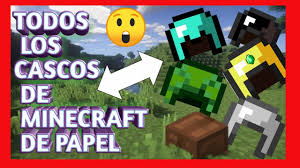 Once the player has their hands on a netherite ingot they can start upgrading their diamond gear to netherite gear. Aprende A Como Hacer Todos Los Cascos De Minecraft De Papel Papercraft Manualidades Youtube