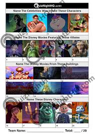 Whether you were a kid in the 1950s or the 2000s, disney movies have become a huge part of your childhood. Trivia Jumble 010 Disney Quiznighthq