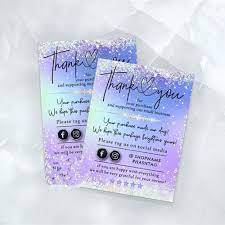 Personalize it with photos & text or purchase as is! Custom Purple Teal Silver Glitter Business Thank You Card Colorful Small Business Card Personalize Social Media Card Cards Invitations Aliexpress