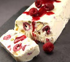 Recette Buche De Nougat Glace Et Son Coulis De Fruits Rouges Recette Recette Nougat Glace Nougat Glace Recette