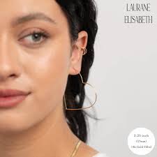 24 Karat Gold Hoops