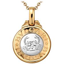 Flaunt your zodiac sign when you where kendra scott zodiac charm necklace sets. Bulgari Vintage Gold Cancer Zodiac Pendant Charm For Sale At 1stdibs