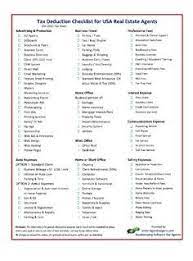 Usa Agent Tax Deduction Checklist | Tax Deductions, Estate Tax, Tax Write  Offs