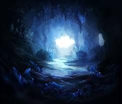 What Magic Creature Are You Fantasy Landscape Crystal Cave Fantasy Cave entrance illustrations & vectors. pinterest