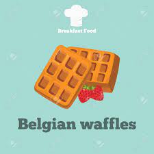 Set of tasty bubble waffle icons on white background. Belgian Waffle Color Icon Cartoon Style For Web And Mobile Design Royalty Free Cliparts Vectors And Stock Illustration Image 71394400