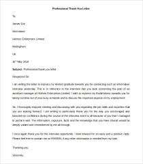 Interview and especially after an interview associated with a company visit. Thank You Letter Email Template Piccomemorial