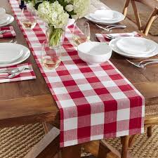 Zuniga Farmhouse Living Buffalo Check Table Runner In 2020 Buffalo Check Table Runner Table Runners Table Runner Diy