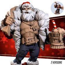 Klaus Sexy Santa Braum met drank Bite the Bullet Fantasy - Etsy Nederland