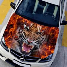 Check spelling or type a new query. Diy Car Styling Hd Inkjet Ferocious Burning Tigers Hood Stickers Car Waterproof Protective Film Animal Decals Paint Protection Paint Protection Hood Stickerprotective Film Aliexpress
