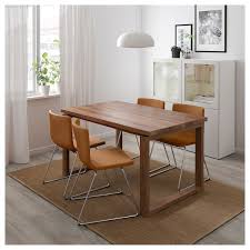 Morbylanga Bernhard Table And 4 Chairs Oak Veneer Mjuk Golden Brown Ikea Dining Room Sets Oak Dining Room Set Oak Dining Room