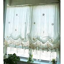 Create either a seamless balloon across the. Hughapy Pastoral Style Adjustable Balloon Curtain Manual Hook Flower Shade Curtains For Living Room Bedroom Off White Buy Products Online With Ubuy Kuwait In Affordable Prices B00xpqffdi