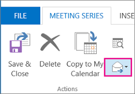 For a recurring meeting, click just this one to forward a single meeting in the series or click the entire series to forward the entire series. Forward A Meeting Outlook