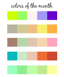 Color Of Each Month Color Months Design