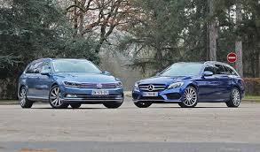 Essai Comparatif Mercedes Classe C Break Vs Volkswagen Passat Sw