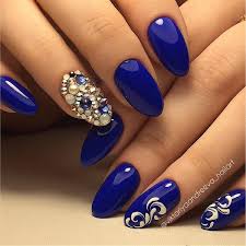 Blue color can go with any other color amazingly. 65 Blue Nail Art Ideas Nenuno Creative