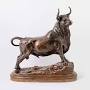 Profile Picture of Bronze Bull Sculpture by Christophe Fratin (French, 19th Century)on Google