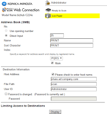 Konica minolta bizhub c224e driver download. How To Setup Konica Minolta C224e For Scan To Smb Share On Domain Server Server Fault
