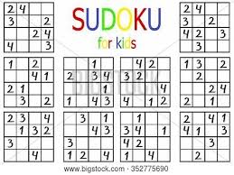 Printable puzzles for kids free. Sudoku Puzzle Kids Image Photo Free Trial Bigstock