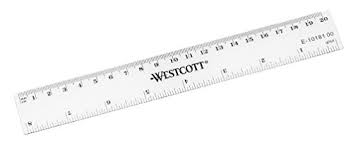 Need to measure something but can't find a ruler? Westcott 8 Inch 200 Mm Plastic Ruler Clear Buy Online In Aruba At Aruba Desertcart Com Productid 62379852