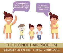 Blonde Hair Problem Maths Puzzles Math Activities Science Projects