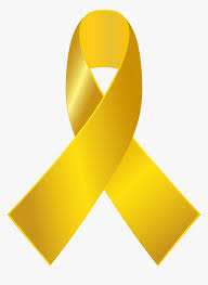 This guy is so cool! Awareness Ribbon Childhood Cancer Clip Art Gold Cancer Ribbon Png Transparent Png Kindpng