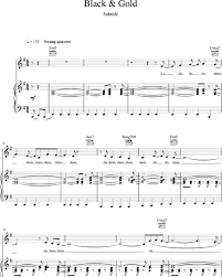 General commentcomposed and recorded by sam sparro, black and gold is a likable, bold song all about truth. Black And Gold Sheet Music By Sam Sparro Nkoda